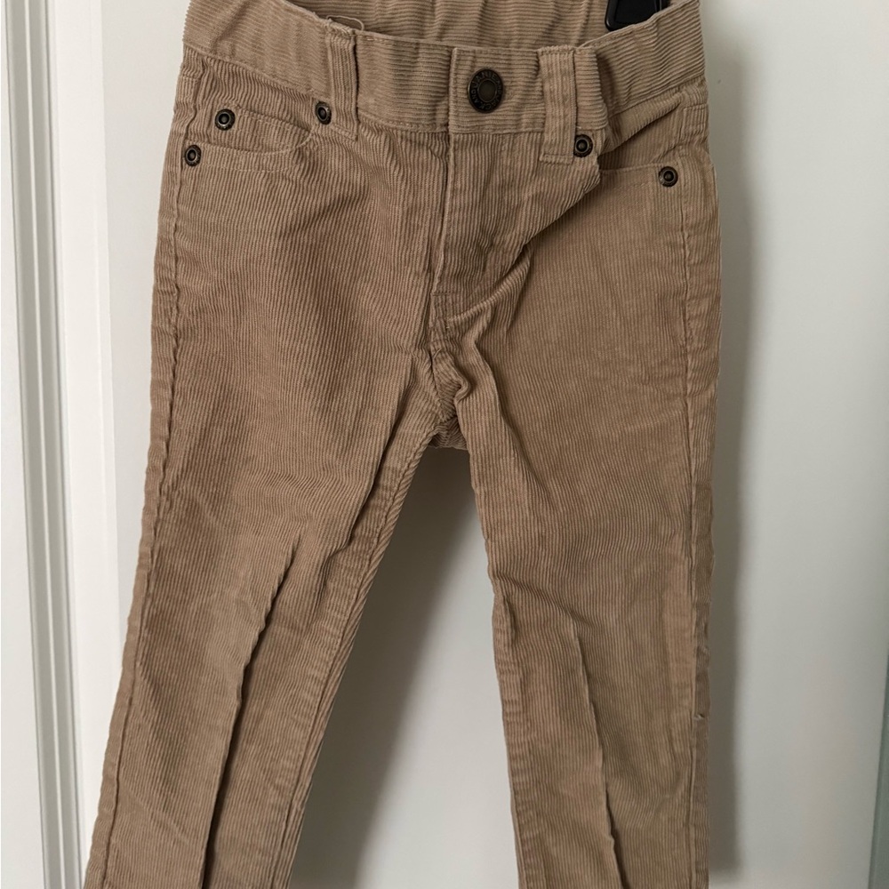 Janie and Jack Light Brown Corduroy Pants